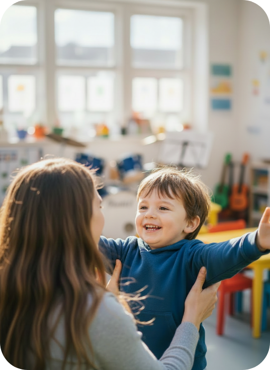 A group of babies and parents enjoying class activities.